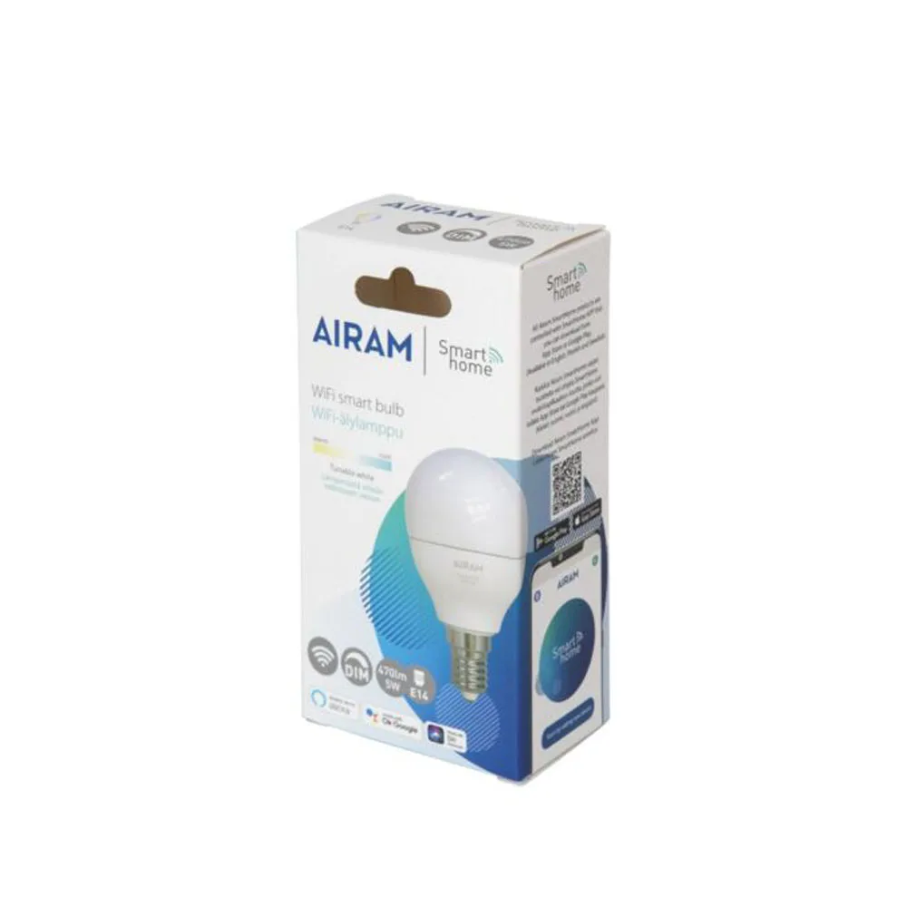 Fonte Smart Home Filament LED Globo Airam, branco e14, 5w Airam