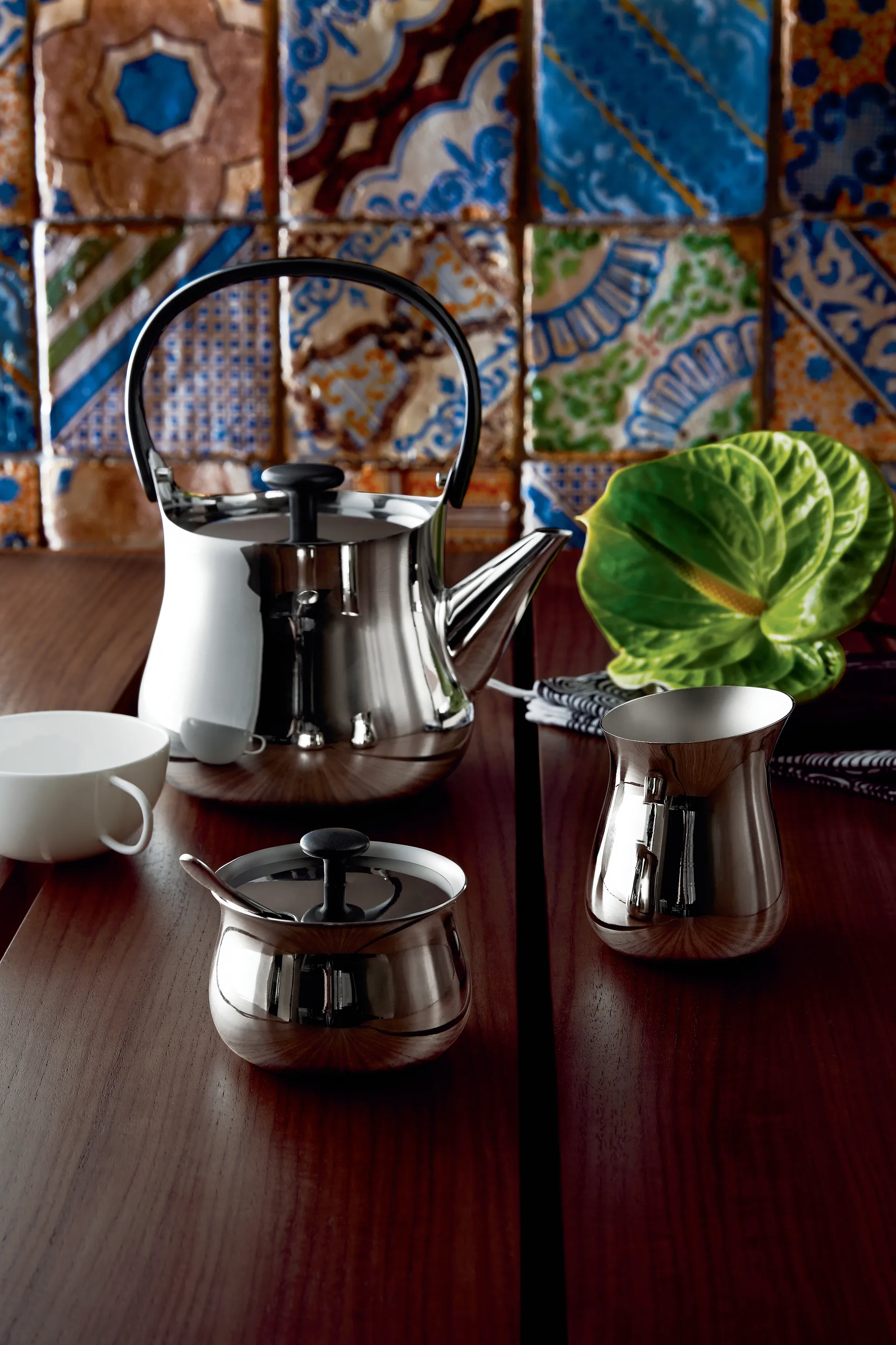 Cafeteira Cha, Aço inoxidável Alessi