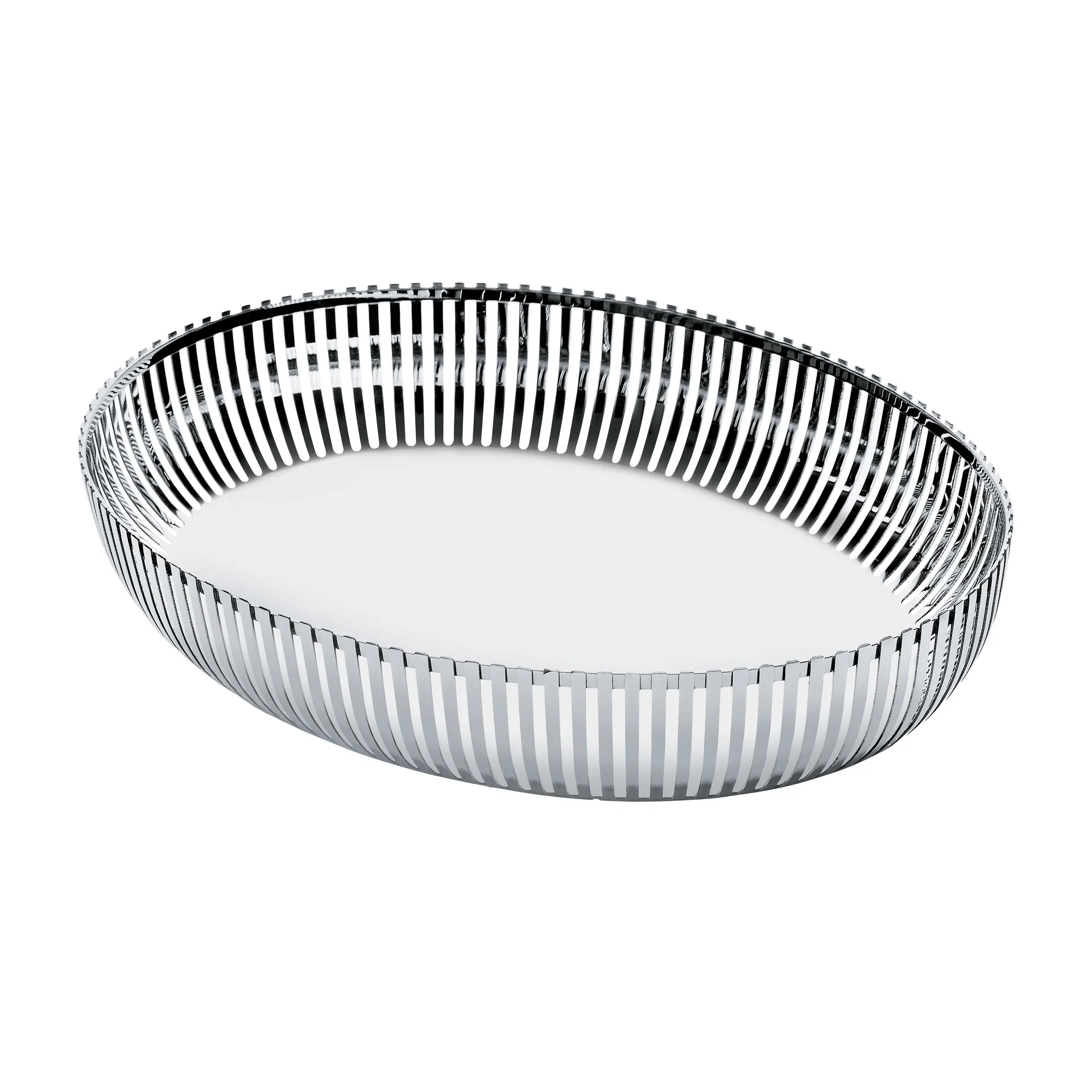 Cesta oval PCH06 20x26 cm, Aço inoxidável Alessi