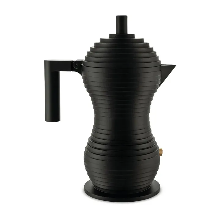 Espresso Maker Preto Pulcina - 15 cl, 3 xícaras - Alessi