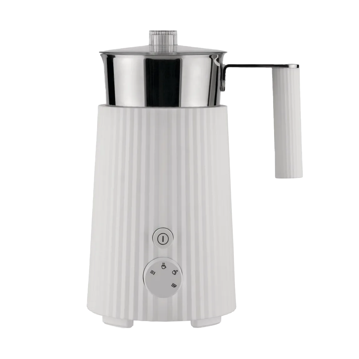 Espumador de leite Plissé 35 cl, Branco Alessi