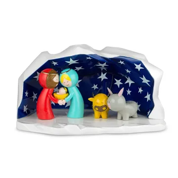 Happy Eternity presépio com figuras de porcelana - 1 conjunto - Alessi
