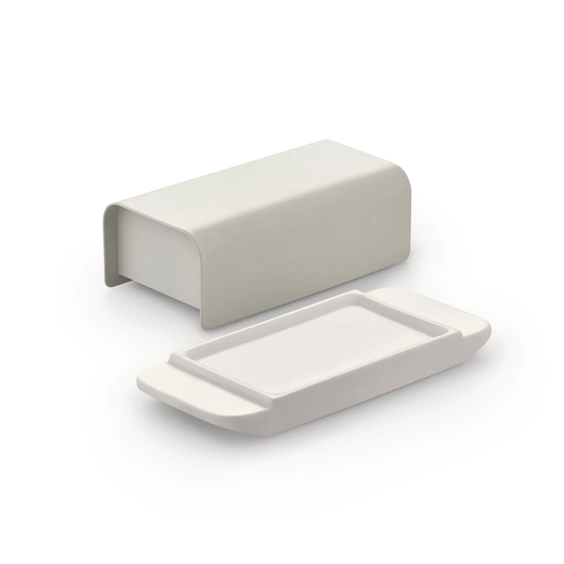 Mattina manteigueira 9.5x21 cm, Cinza quente-aço inoxidável Alessi