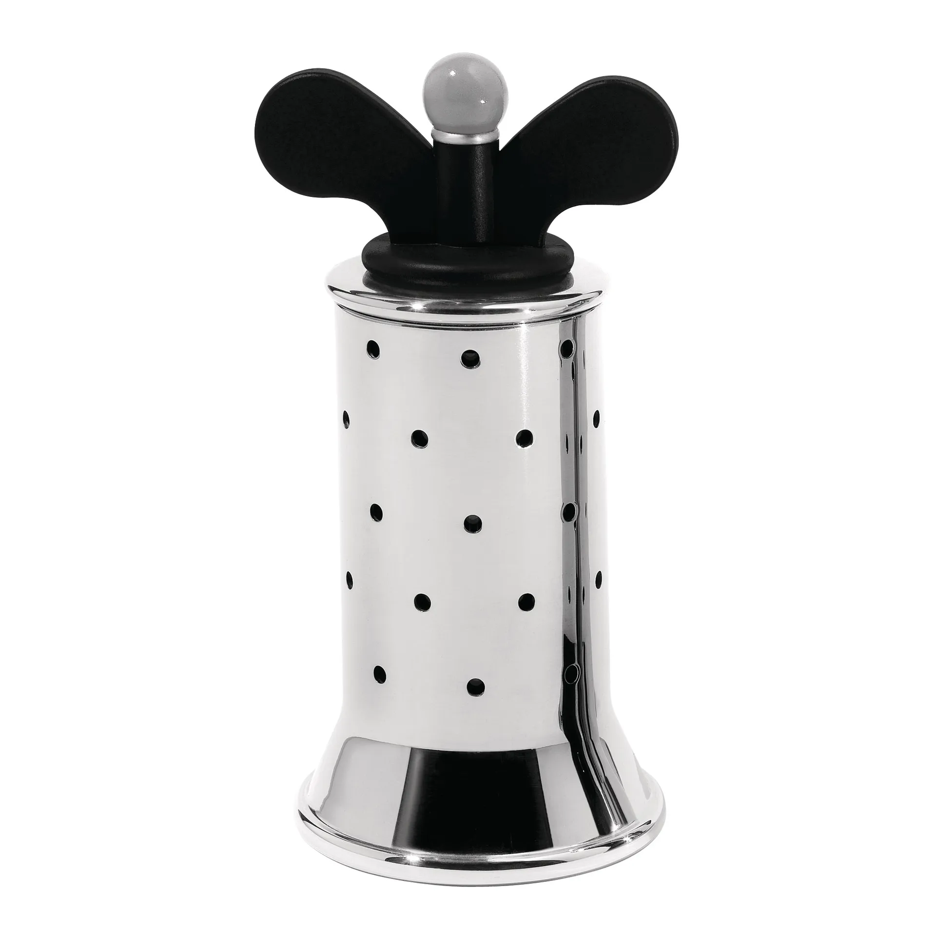 Moinho de pimenta Alessi, preto-aço inoxidável  Alessi