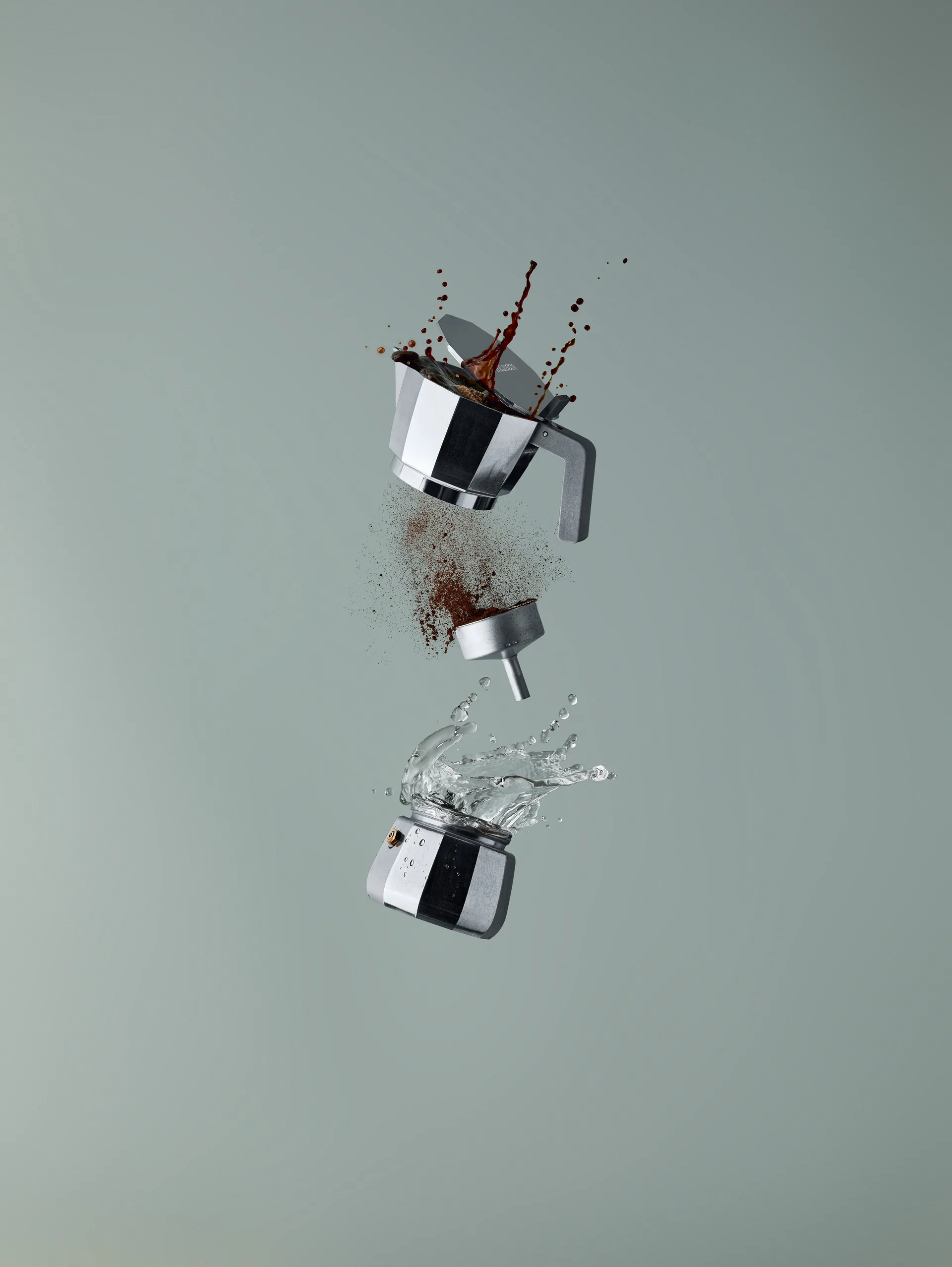 Moka Cafeteira Espresso Indução , 9 chávenas Alessi