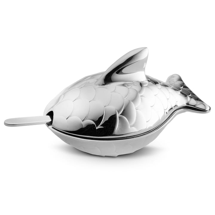 Saleiro Colombina fish, aço inoxidável Alessi