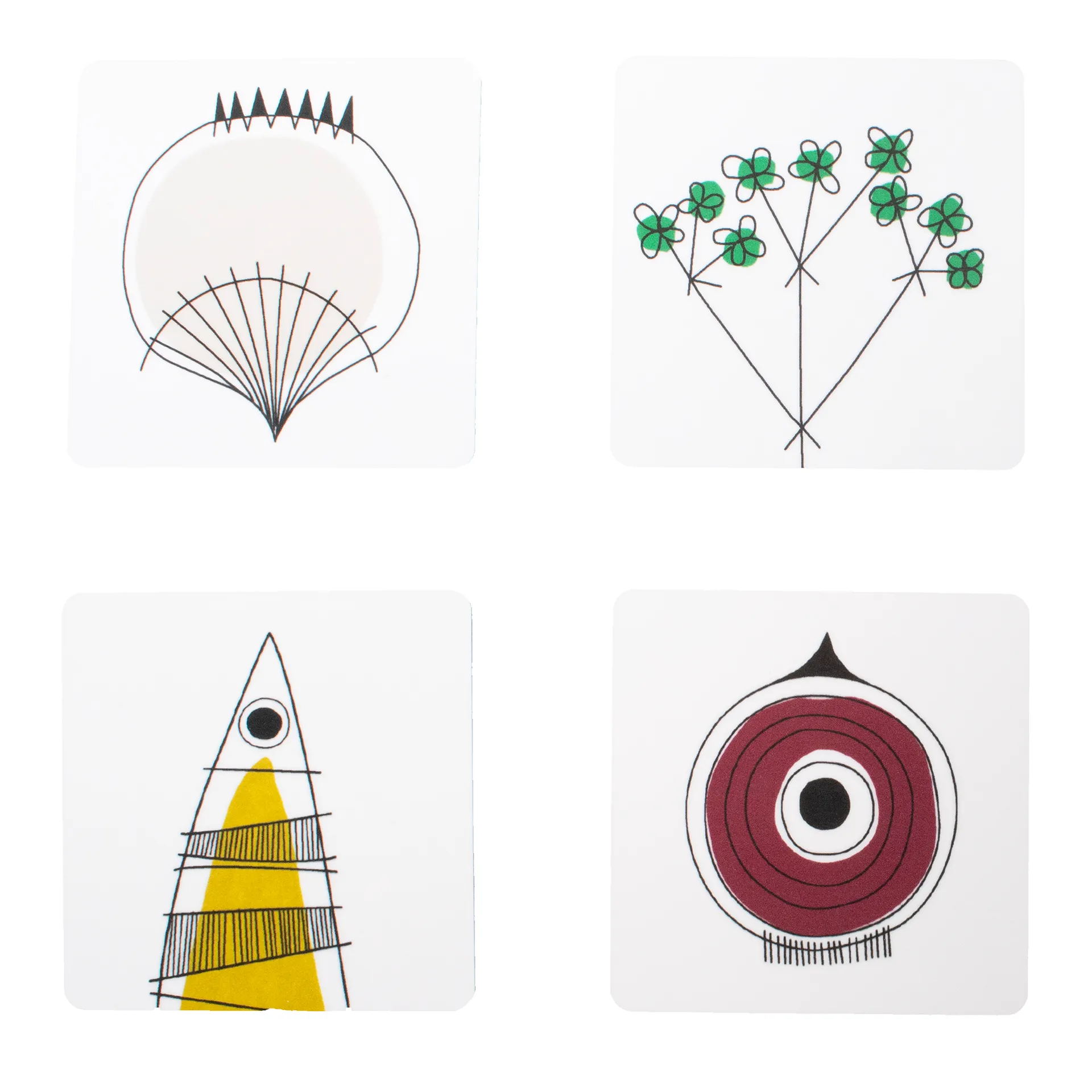 Bases para copo Picknick, Blue-multi Almedahls