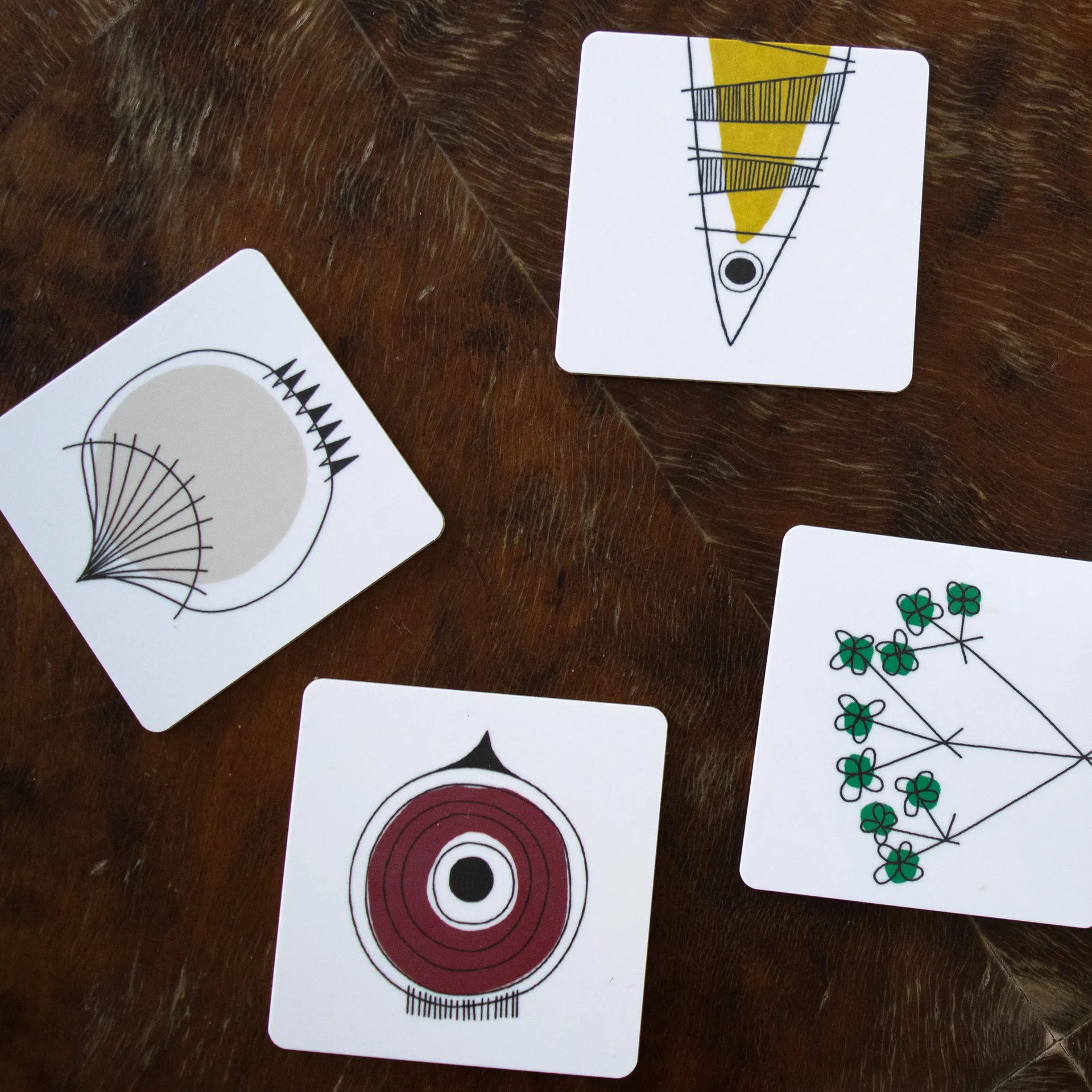 Bases para copo Picknick, Blue-multi Almedahls