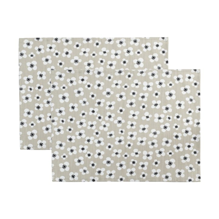 Belle Amie individual de mesa 2 unidades - Bege, 34x45 cm - Almedahls