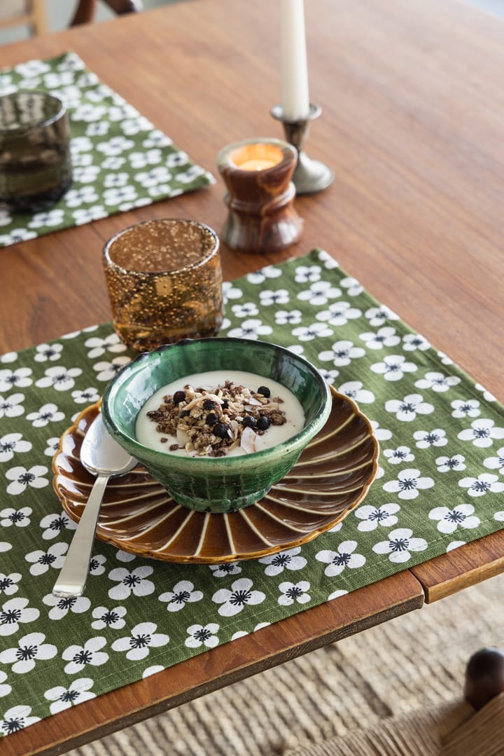 Belle Amie individual de mesa 2 unidades, Verde escuro, 34x45 cm Almedahls
