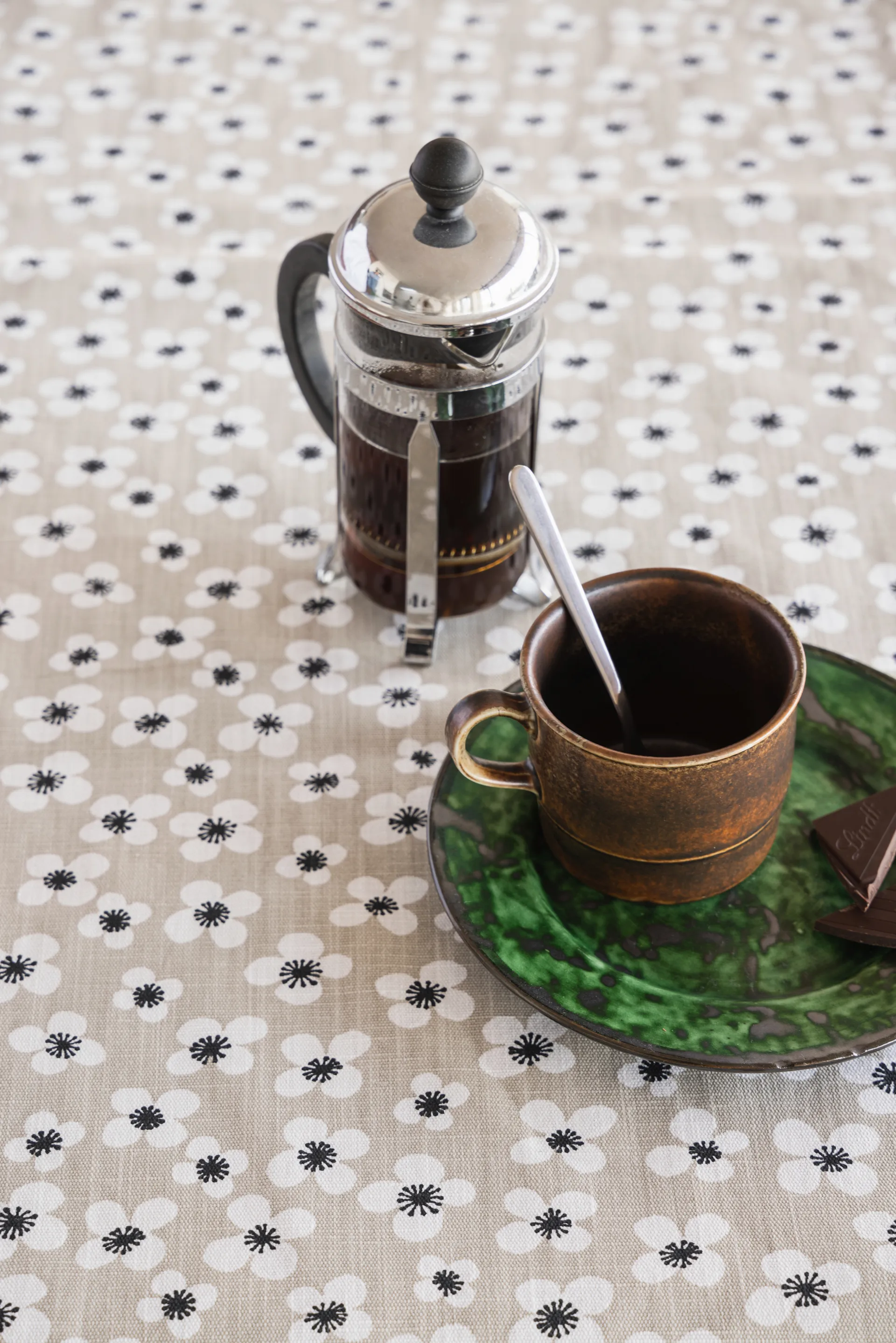 Belle Amie toalha encerada, Bege, 145x220 cm Almedahls