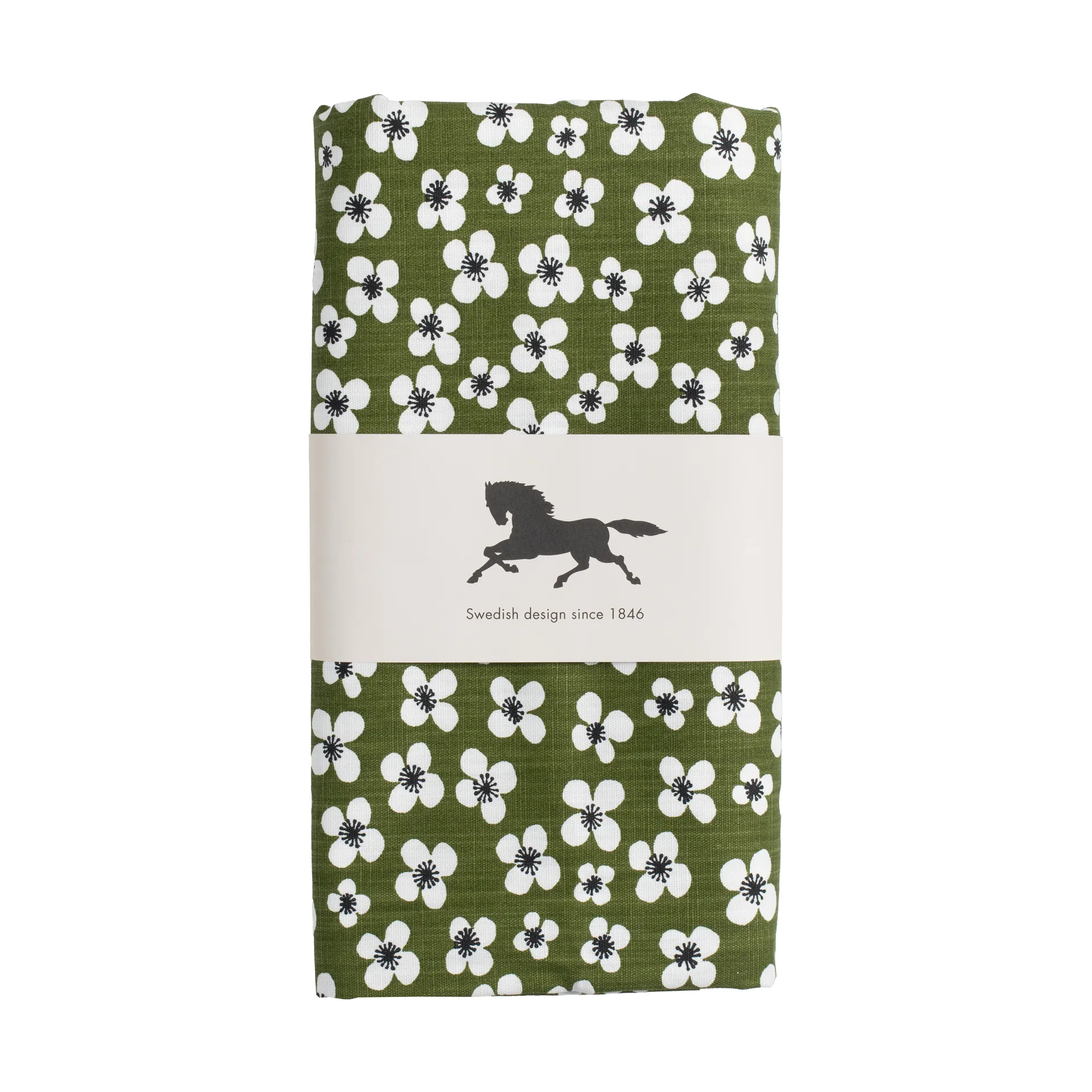 Belle Amie toalha encerada, Verde escuro, 145x220 cm Almedahls