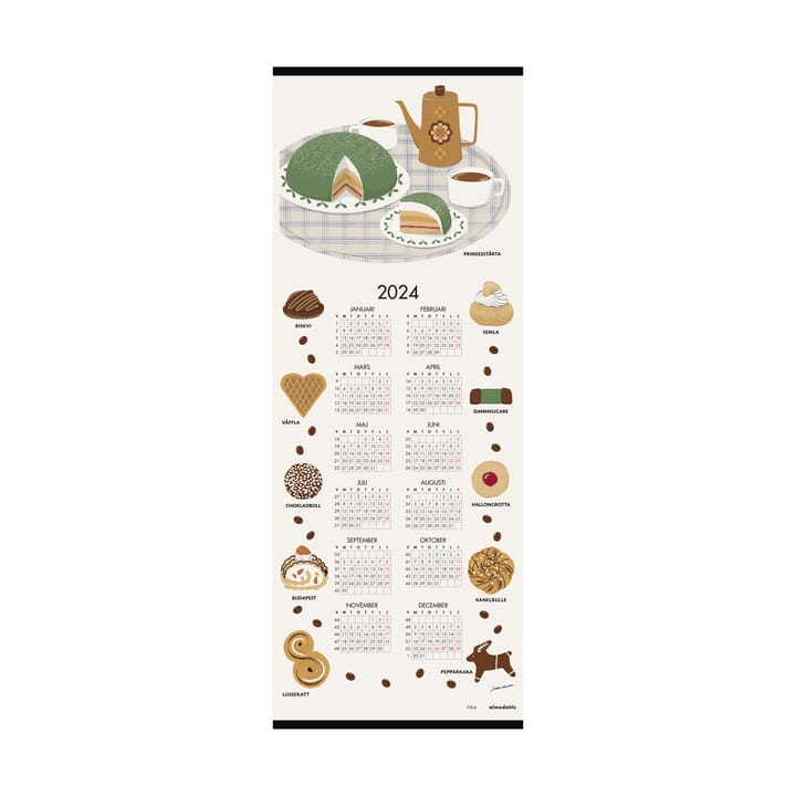 Calendário Fika 2024, 35x90 cm  Almedahls