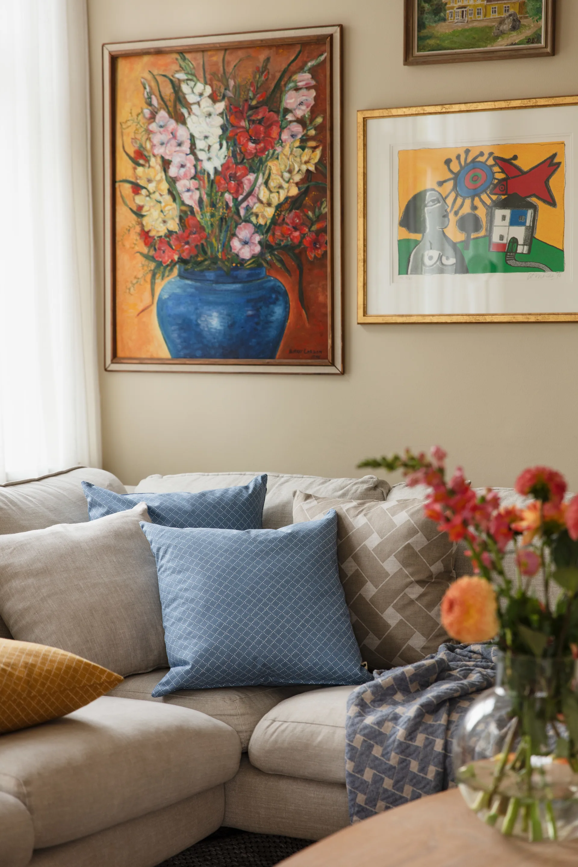 Capa de almofada Prickruta 47x47 cm, Azul Almedahls