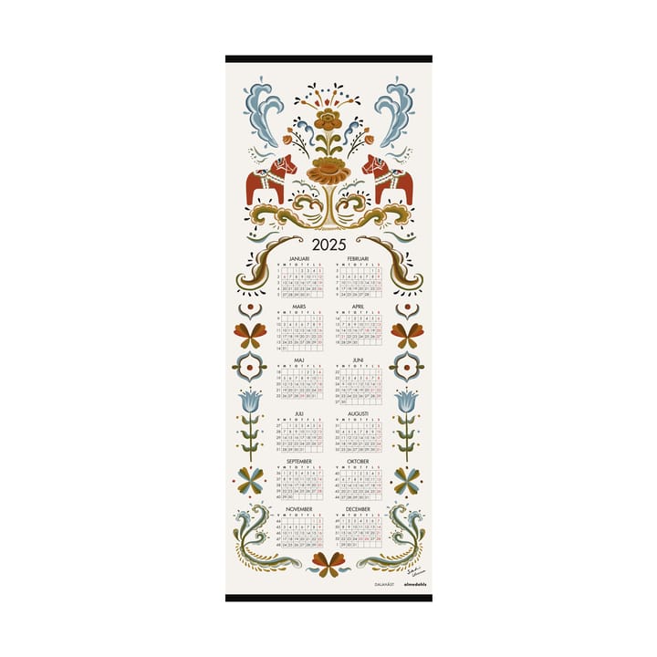 Dalahäst Calend�ário 2025, 35x90 cm Almedahls
