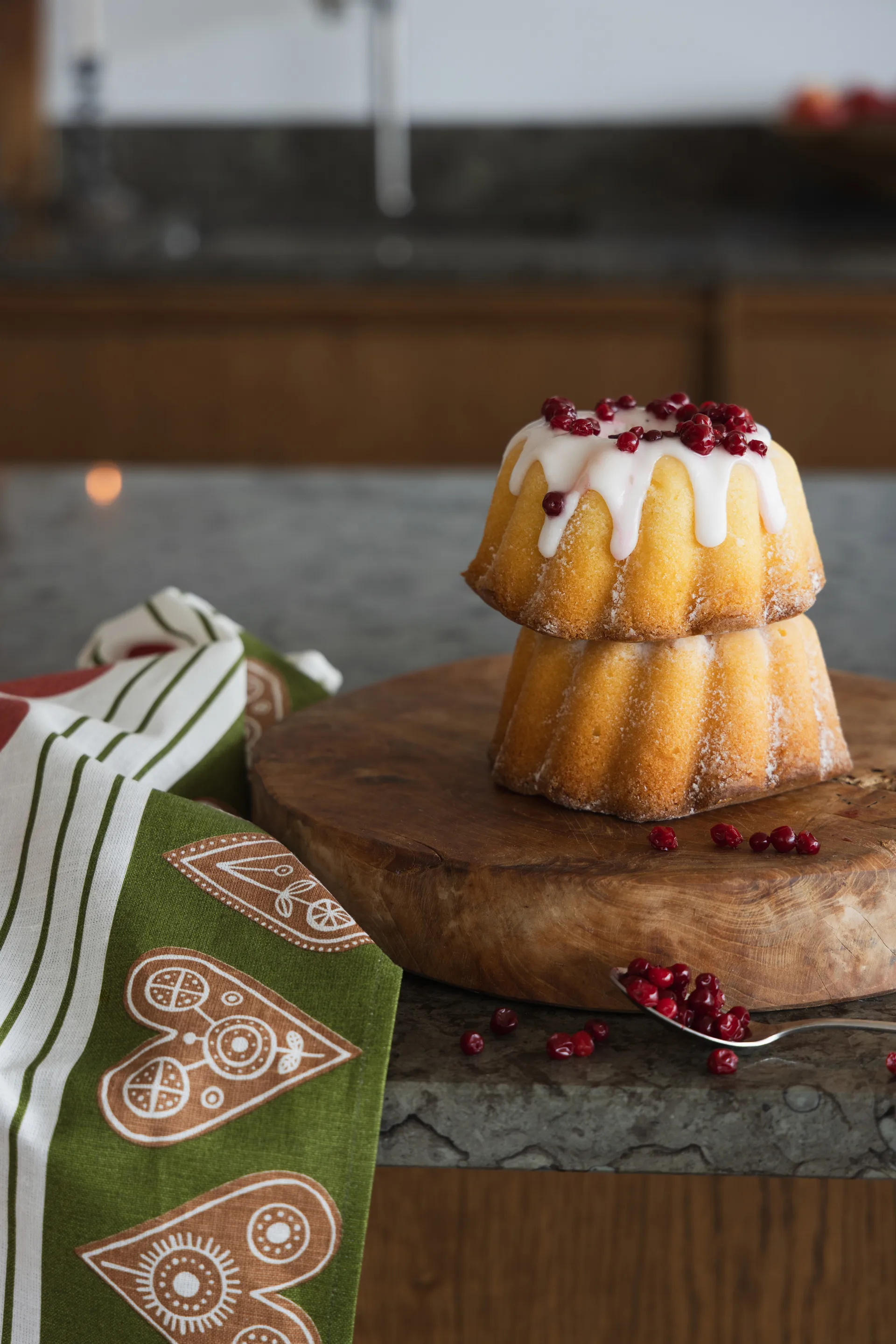 Frukt pano de cozinha decorativo 47x70 cm, Vermelho-verde Almedahls