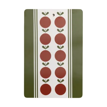 Frukt tábua de servir decorativa - Vermelho-verde, 20x30 cm - Almedahls