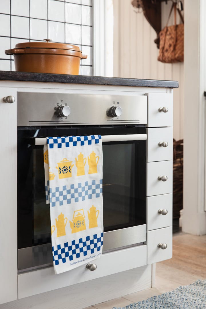 Grytskåpet toalha de cozinha 47x70 cm, Multi-Amarelo-Azul Almedahls