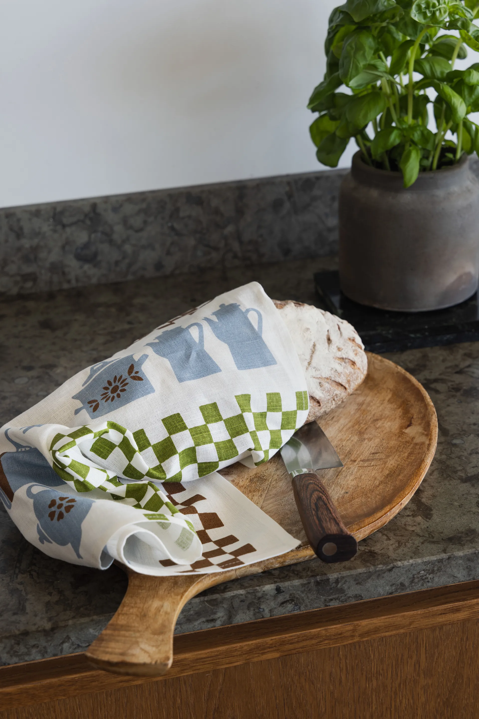 Grytskåpet toalha de cozinha 47x70 cm, Multi-azul-verde Almedahls