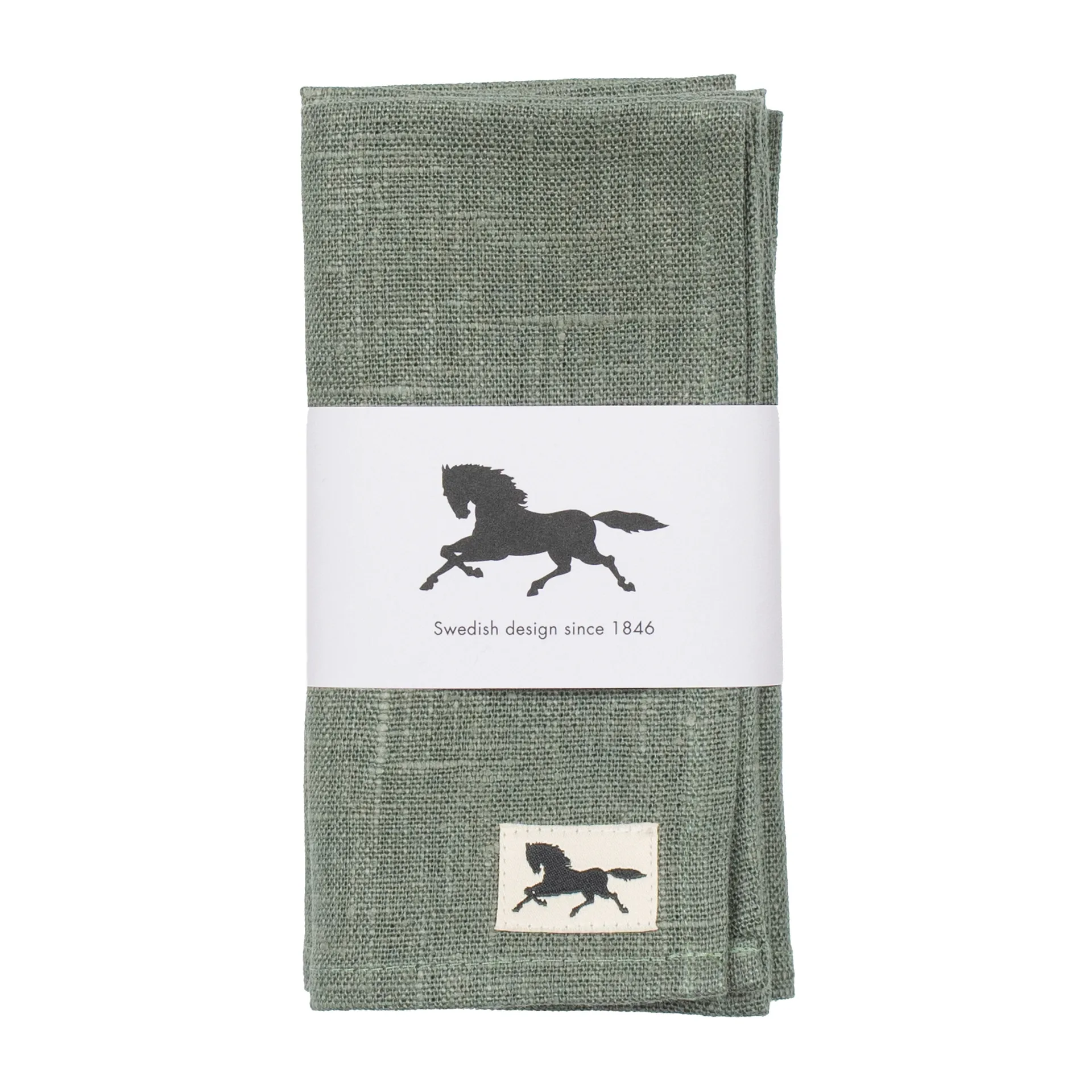 Guardanapo linho 32x32 cm 2 un., Verde Almedahls