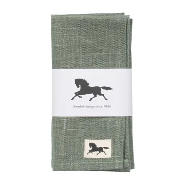 Guardanapo linho 32x32 cm 2 un. - Verde - Almedahls