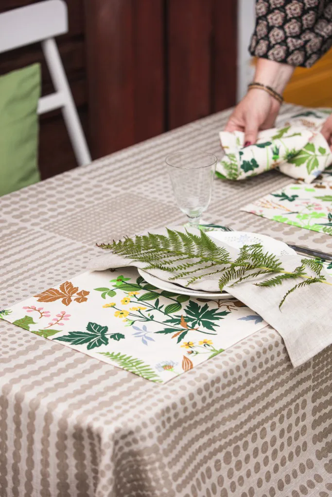 Individual de mesa Ängsö 34x45 cm 2 un., Multi-bege Almedahls