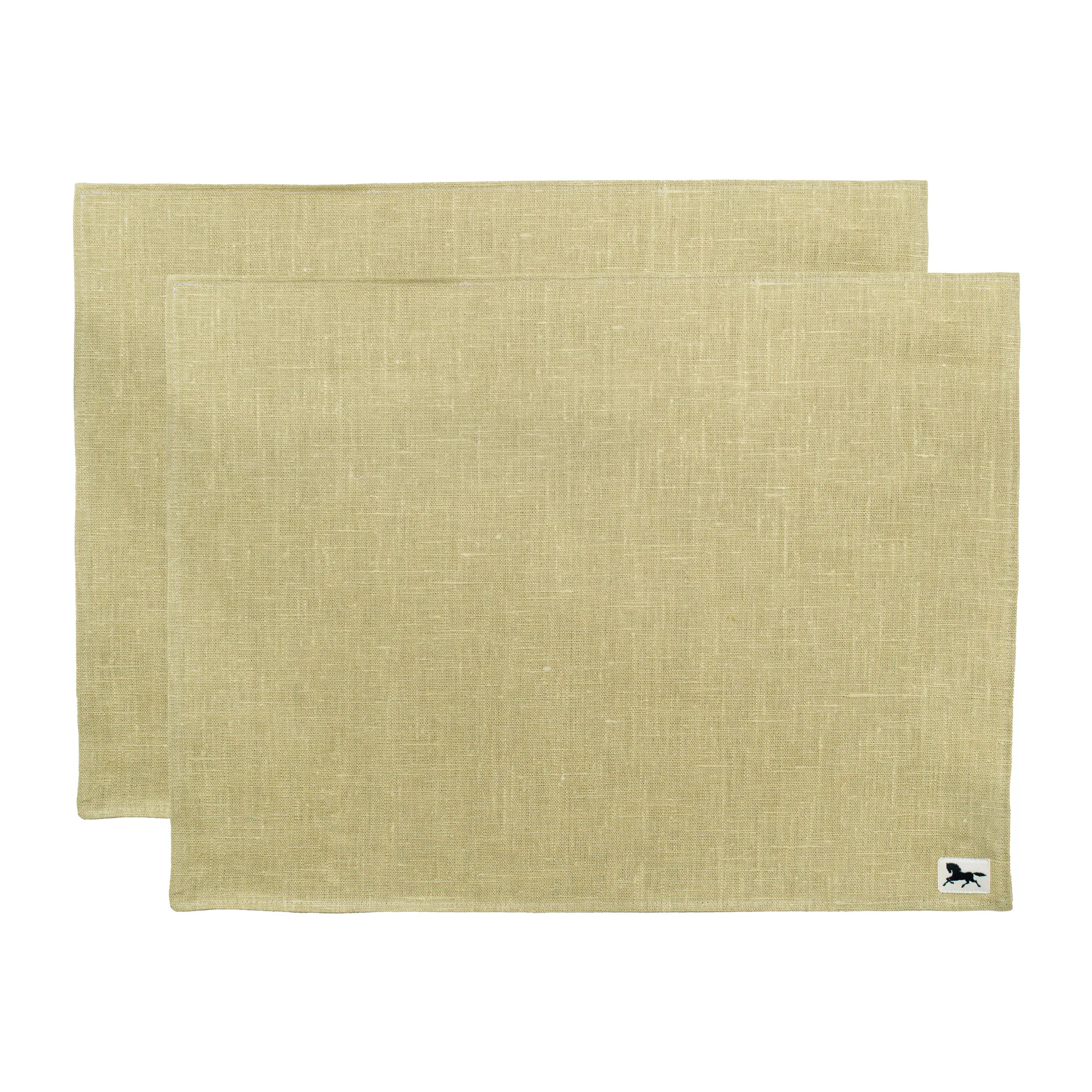 Individual de mesa Linen 34x45 cm, conjunto de 2, Olive Almedahls