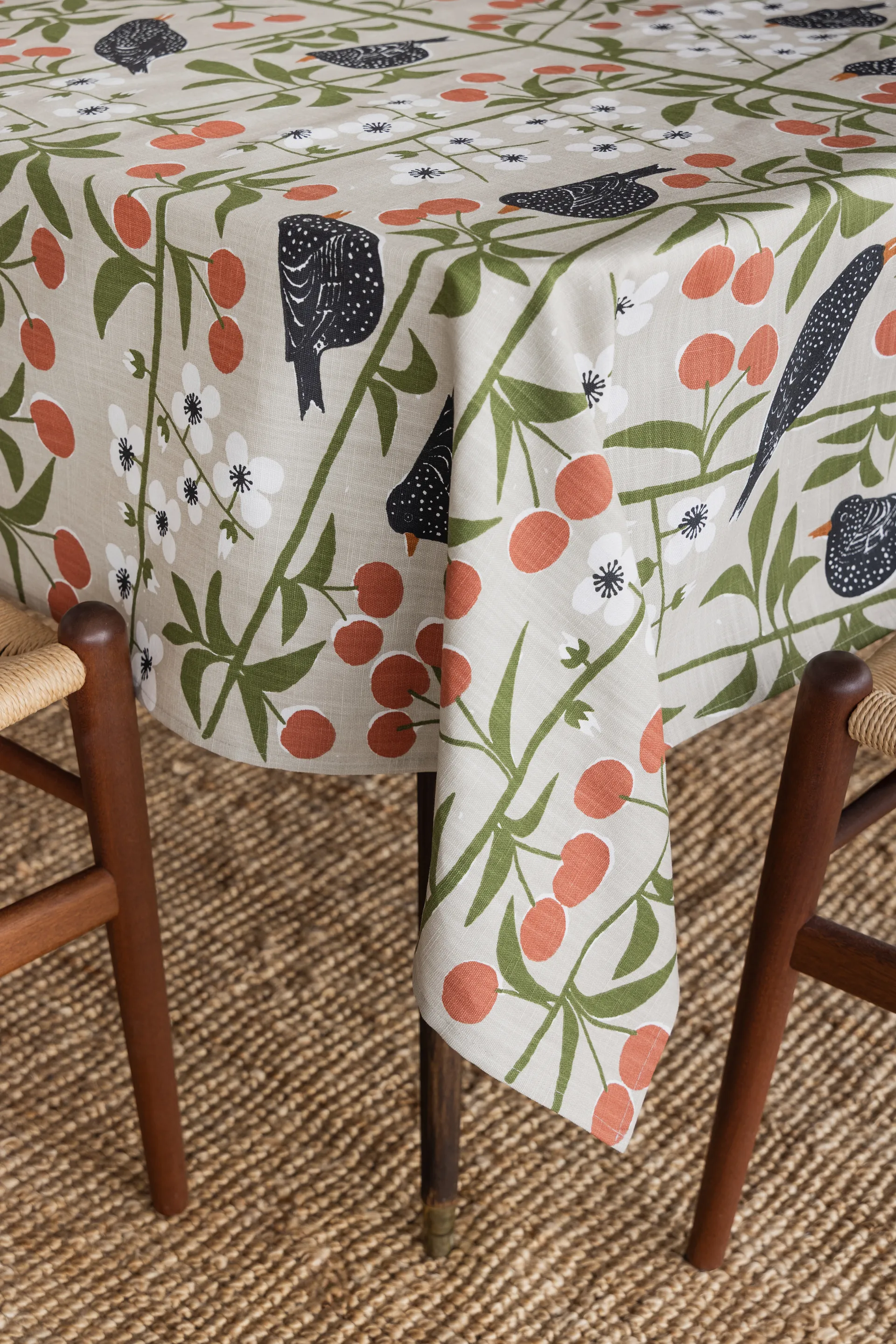 Körsbärsträdgården toalha, Bege, 145x250 cm Almedahls