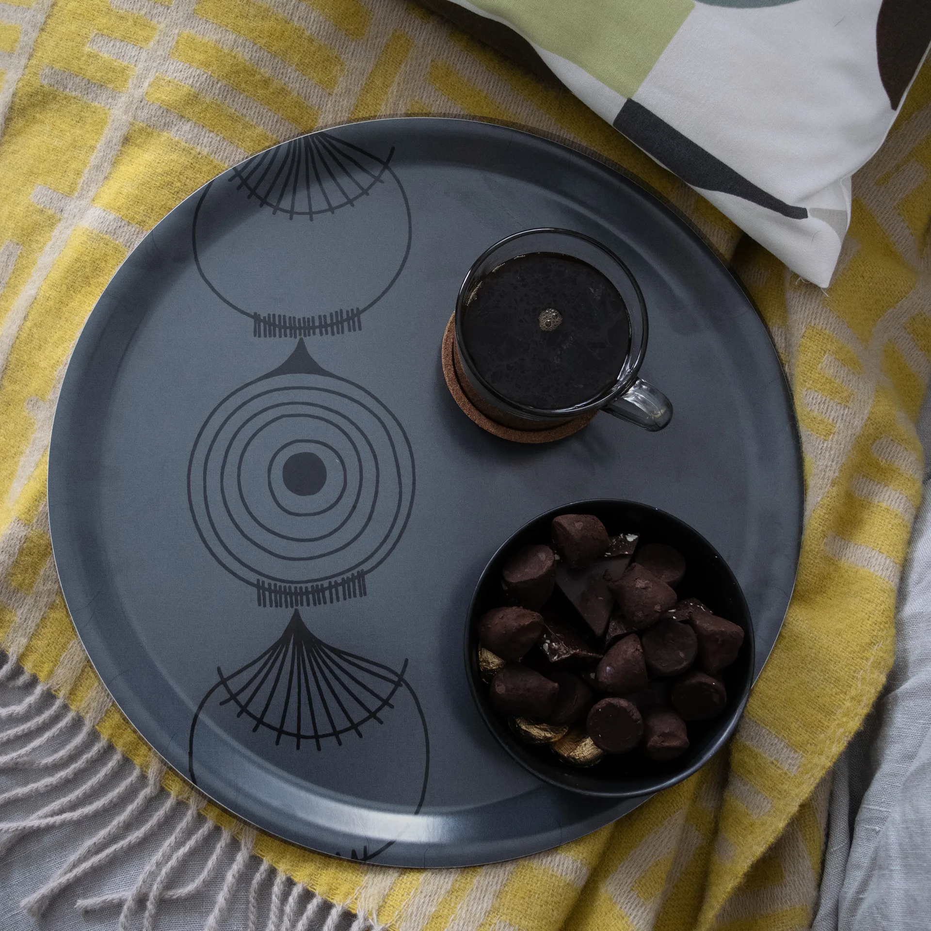 Manta Pickepin 130x170 cm, Oliv (amarelo) Almedahls