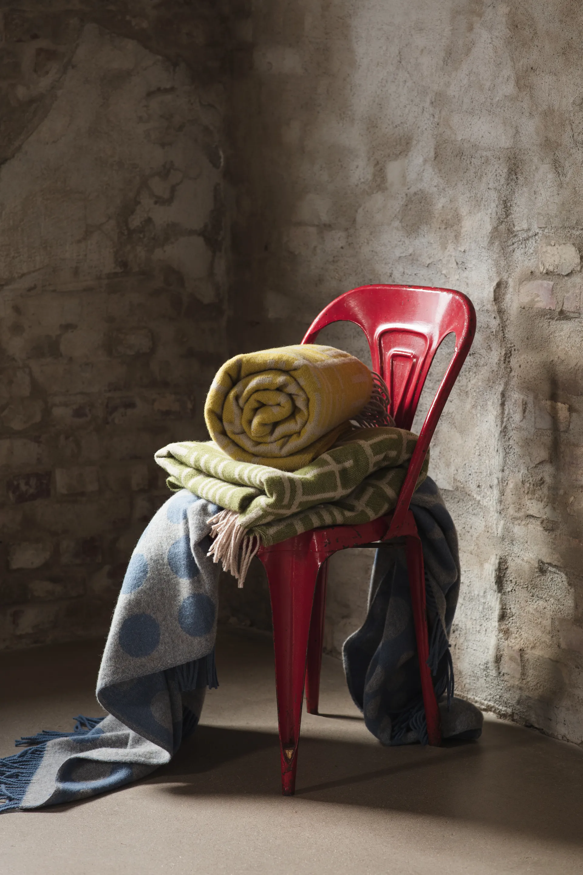 Manta Pricktyg 130x170 cm, Bege-azul  Almedahls