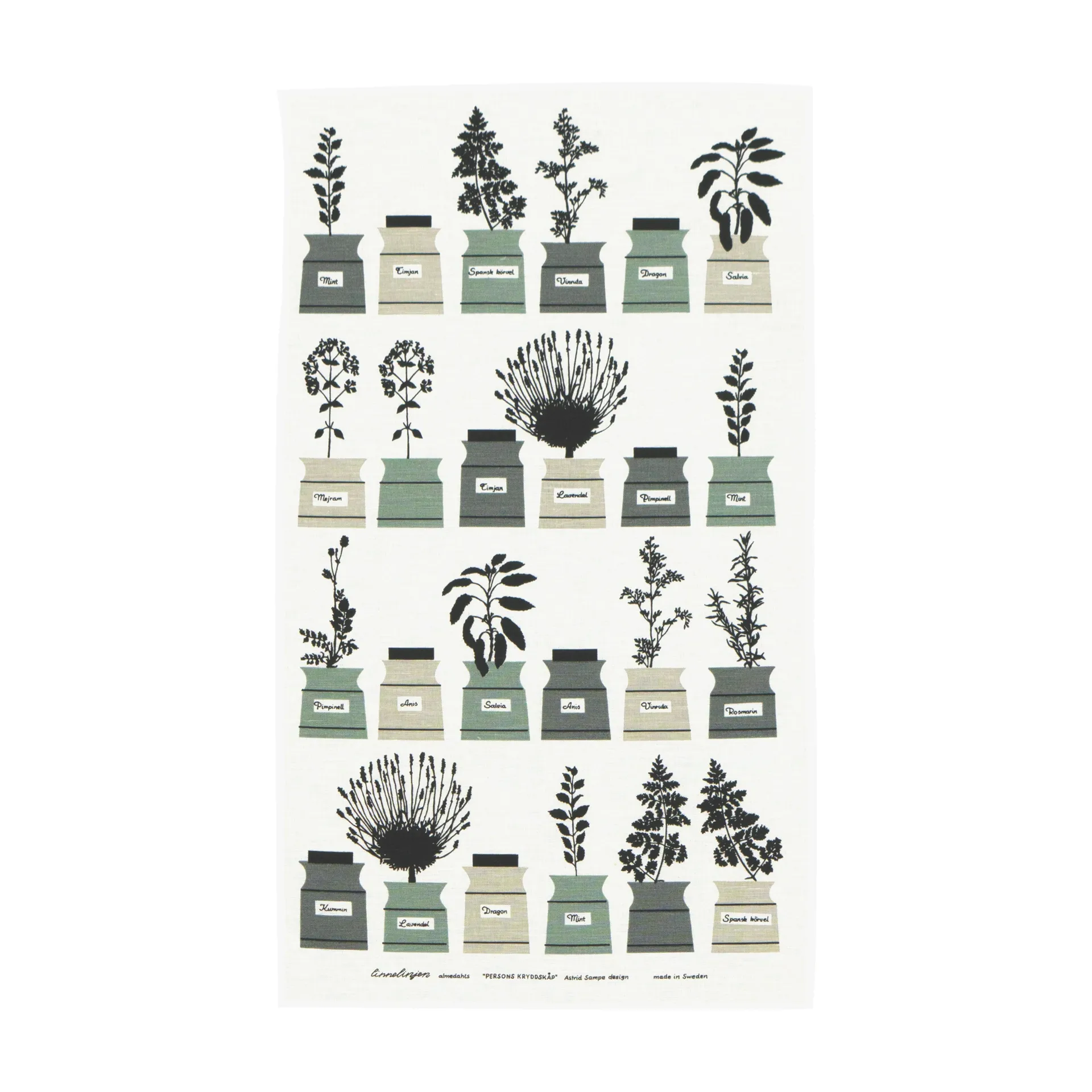 Pano de cozinha Perssons kryddcabinet , cinza Almedahls