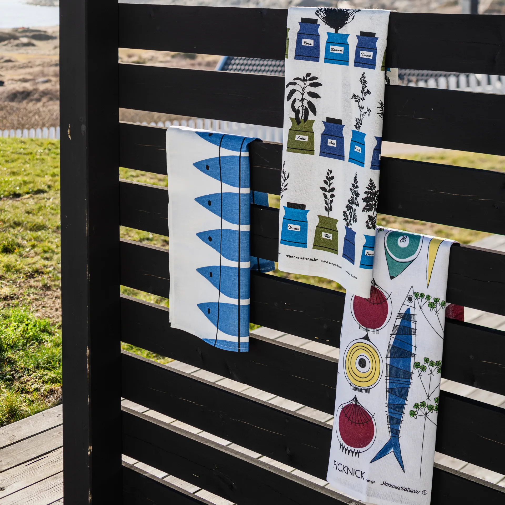 Pano de cozinha Picknick, 47x70 cm Almedahls