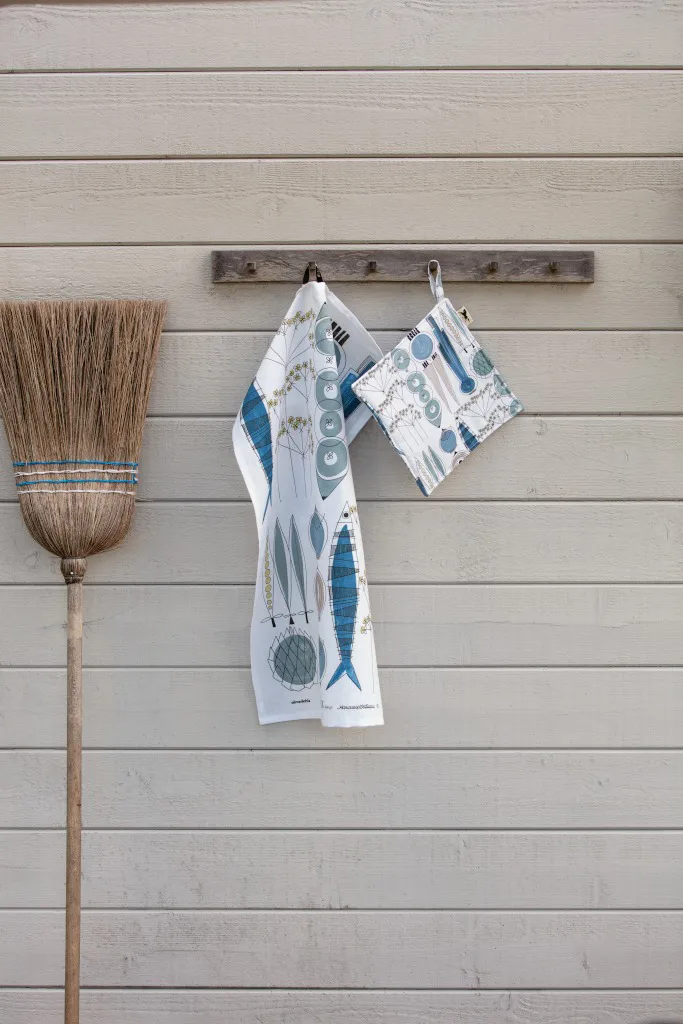 Pano de cozinha Picknick, Azul-bege Almedahls