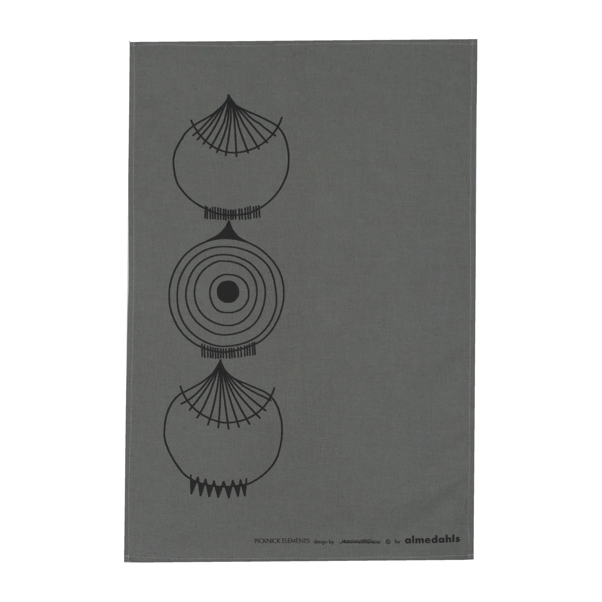 Pano de cozinha Picknick Elements 47x70 cm, cinza Almedahls