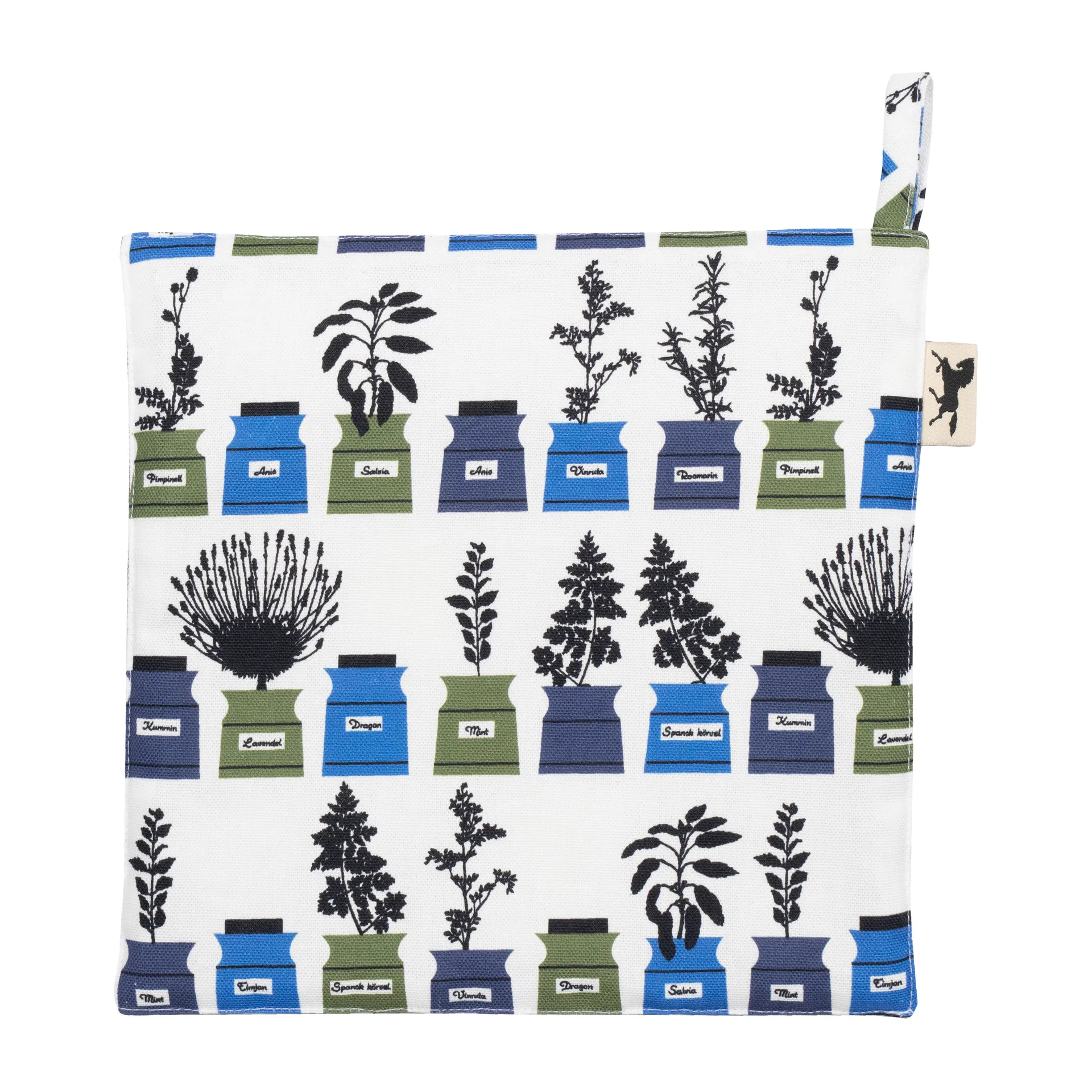 Persons spice cabinet pega de forno - estampa pequena, Azul Almedahls