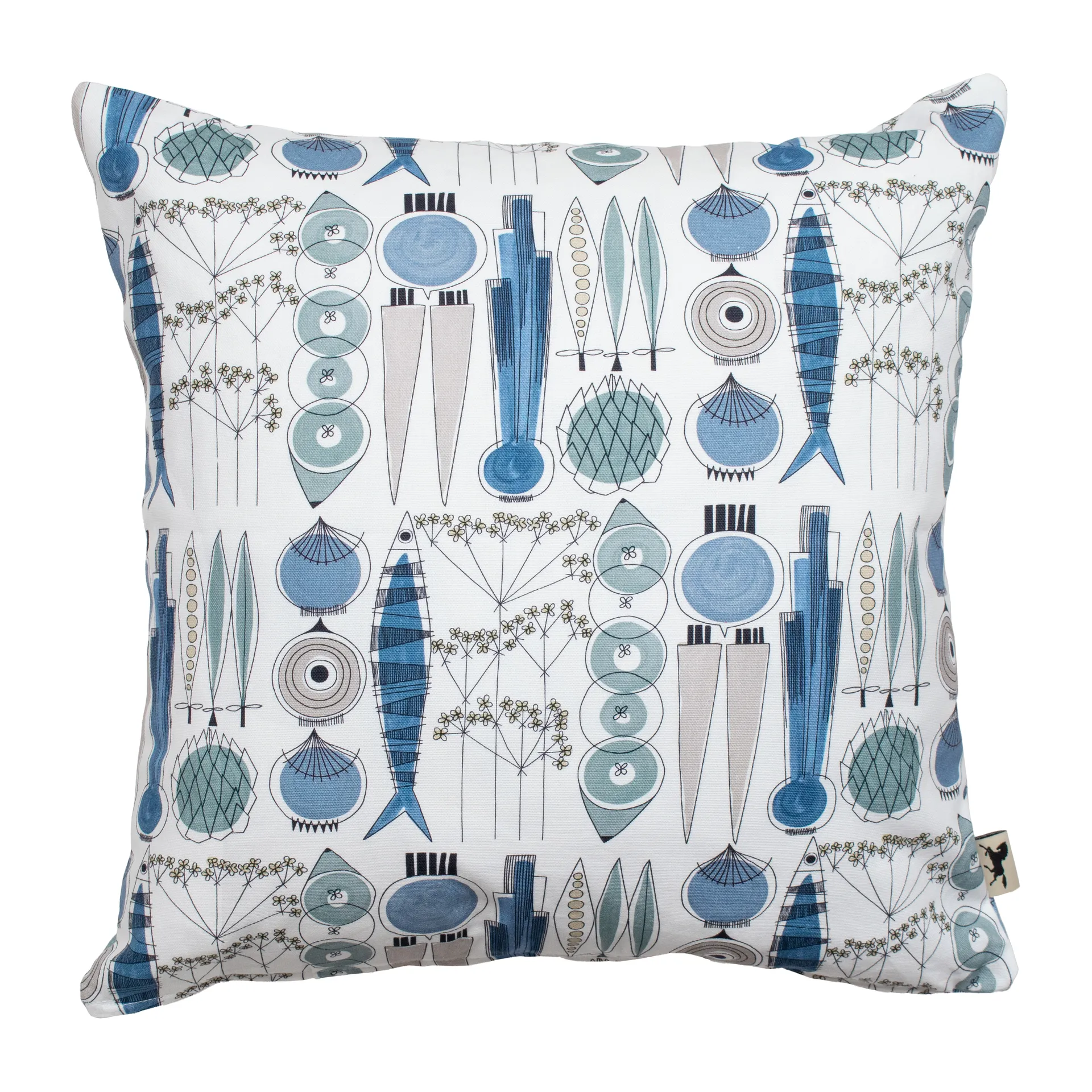 Picknick fronha 47x47 cm, Azul-beige Almedahls