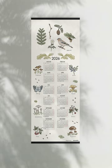 Skogsvandring calendário 2026 - 35x90 cm - Almedahls