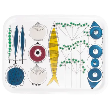 Tabuleiro Picknick 33x43 cm - blue-multi - Almedahls