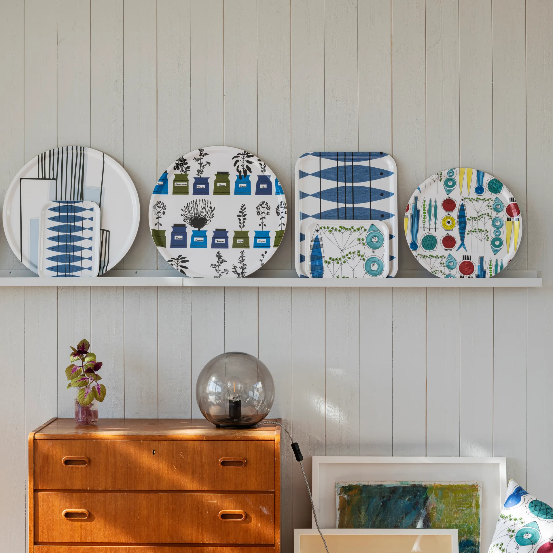 Tabuleiro redondo Picknick Ø38 cm, Multi Almedahls