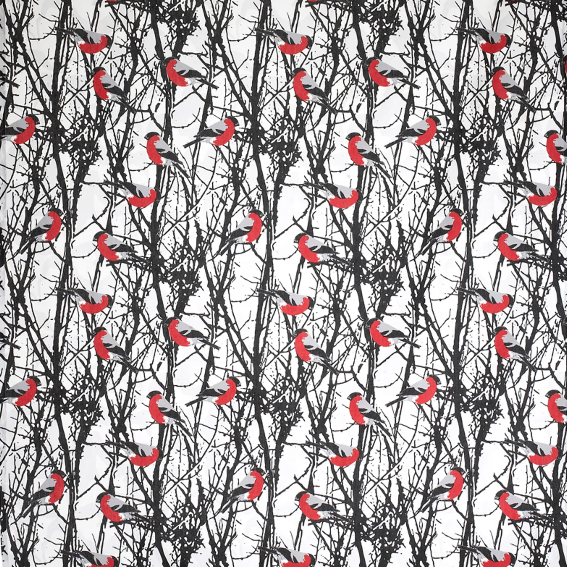 Tecido Domherrar, Vermelho  Almedahls