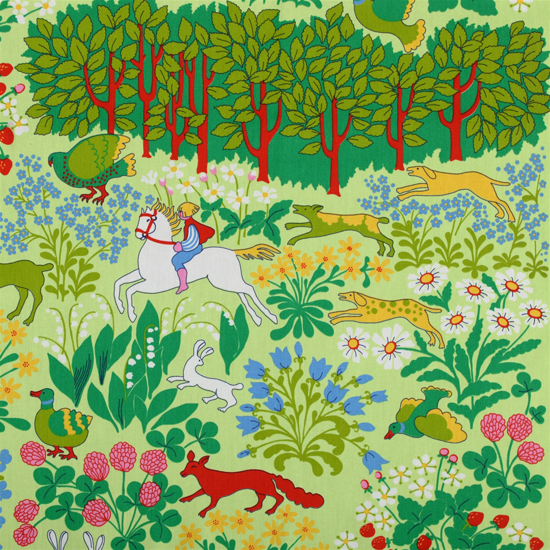 Tecido Jakten, verde Almedahls