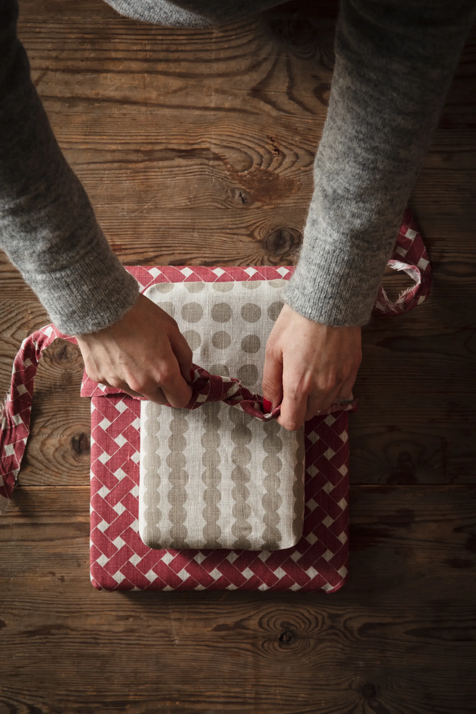 Tecido Korg, Vermelho  Almedahls