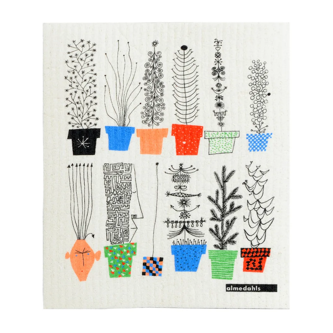 Tecido para louça com flores Italiensk 18x20 cm, Multi Almedahls