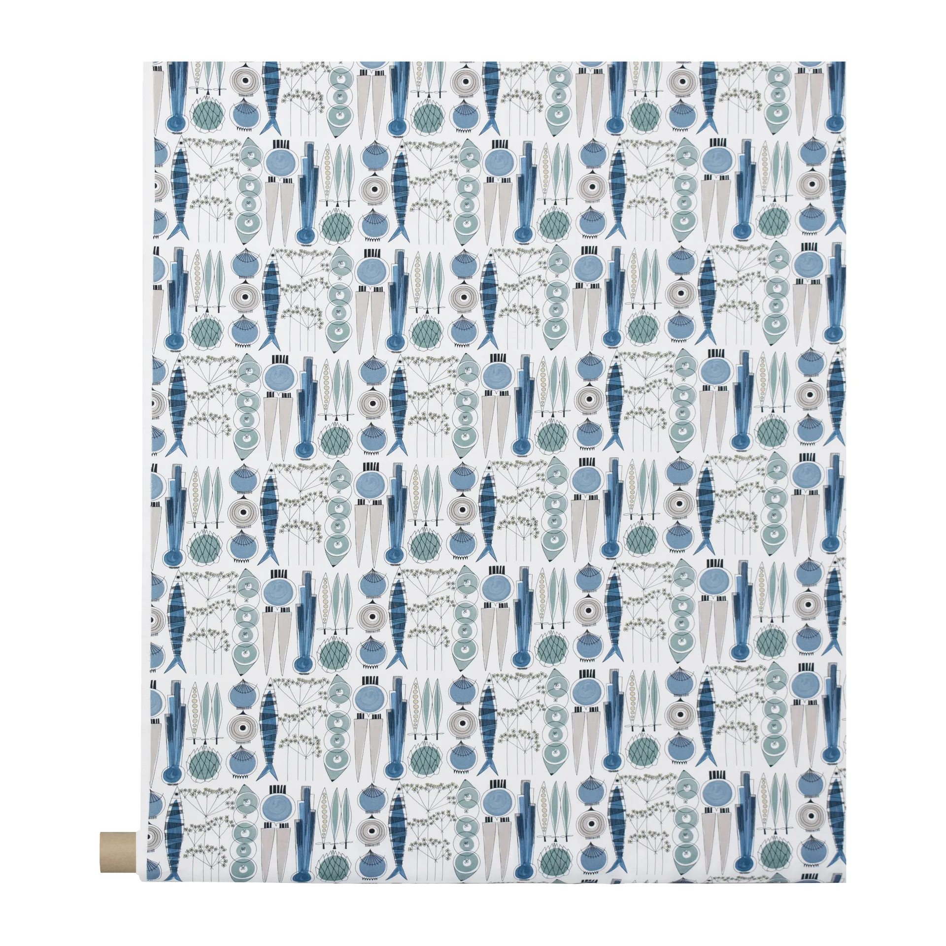 Tecido Picknick, Azul-beige Almedahls