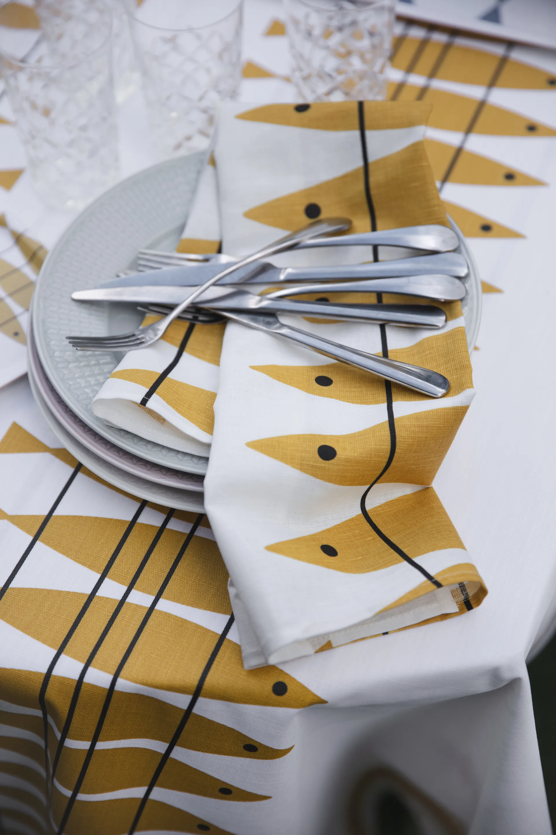 Toalha impermeável pelo metro Sill, Ocre Almedahls