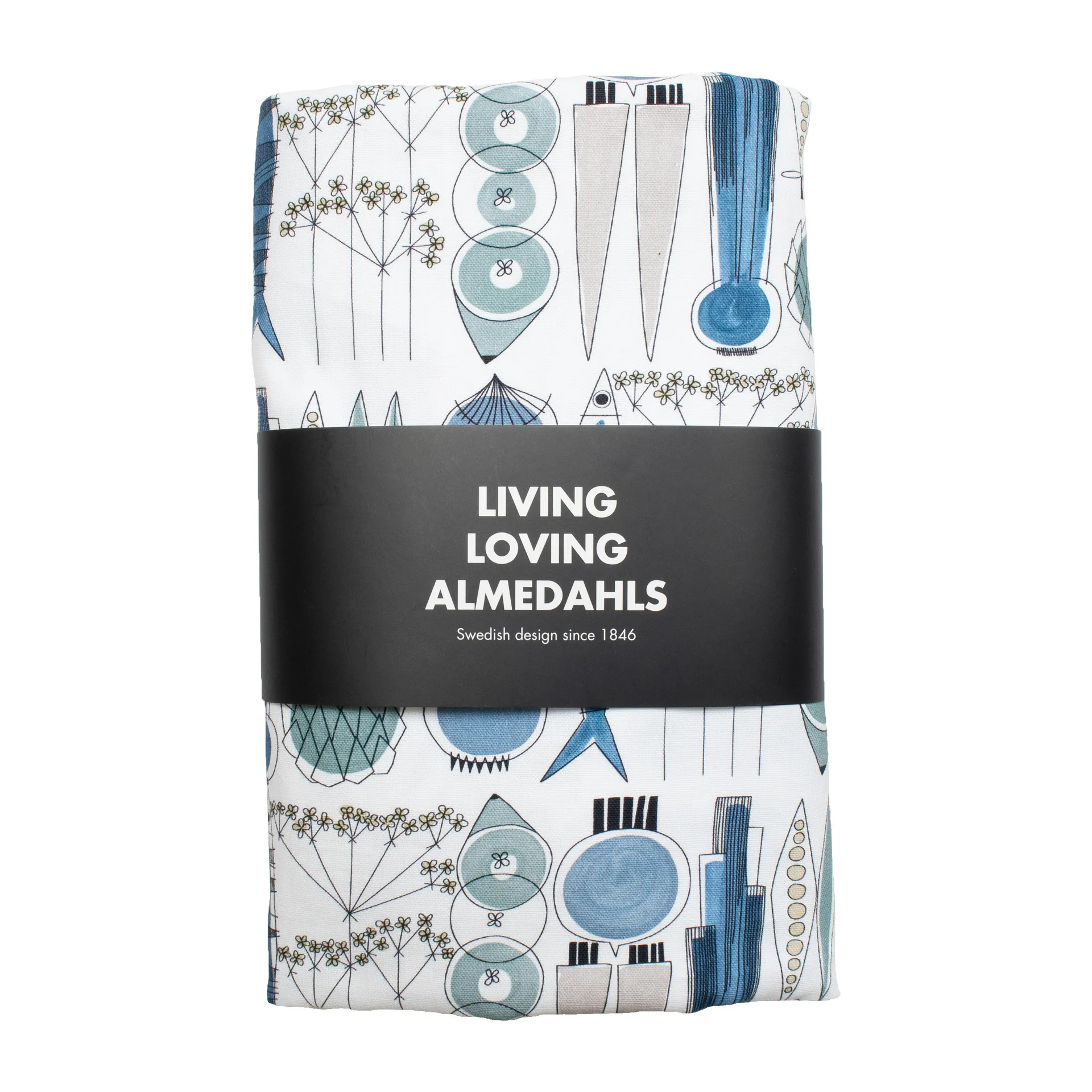 Toalha impermeável Picknick 145x220 cm, Azul-beige Almedahls