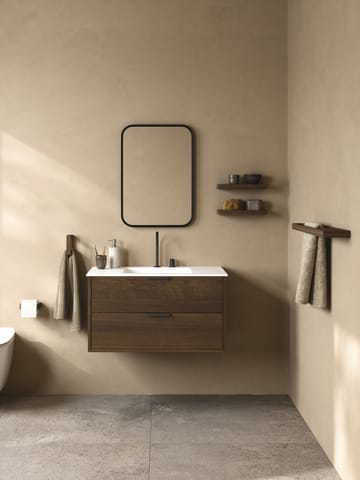 Andersen suporte para papel higiênico - Cinza claro laqueado fosco com manchas escuras - Andersen Furniture
