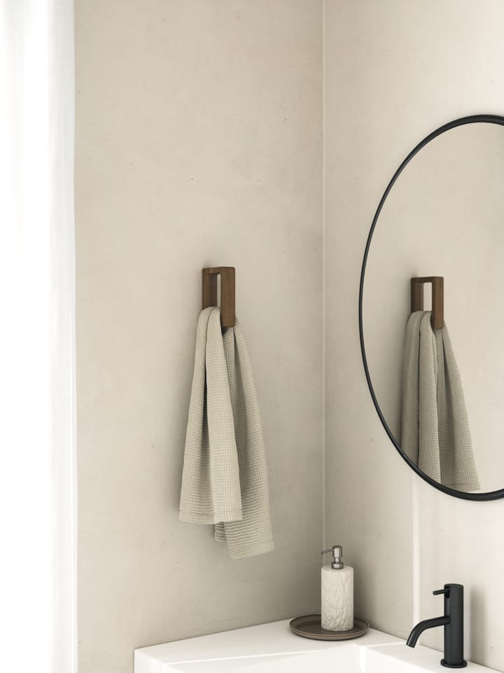 Andersen suporte para toalha, Cinza claro laqueado fosco com manchas escuras Andersen Furniture