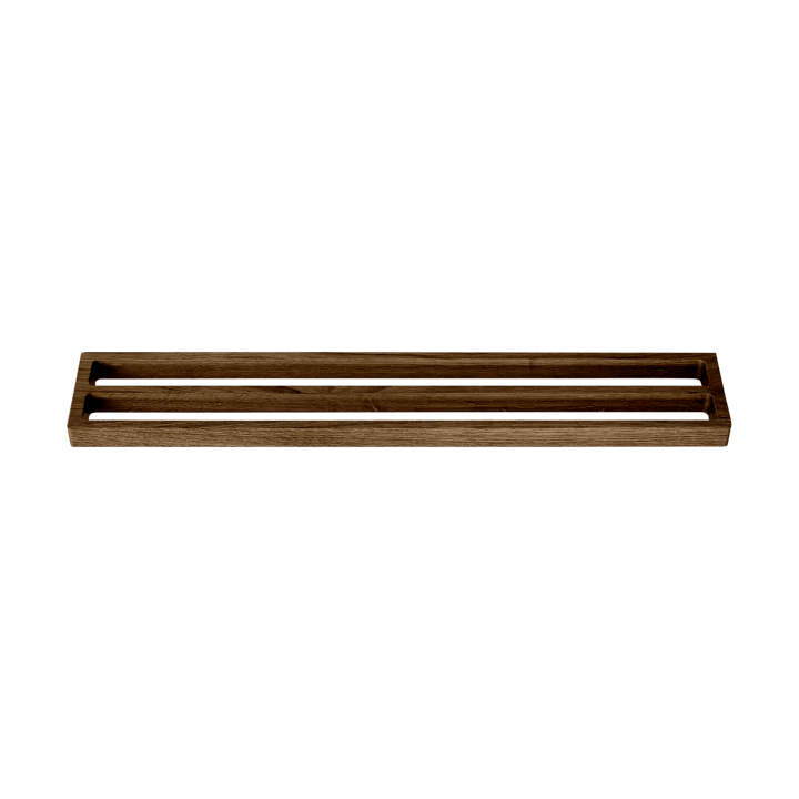 Andersen suporte para toalha duplo 73,5 cm - Cinza claro laqueado fosco com manchas escuras - Andersen Furniture