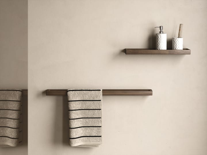Andersen suporte para toalha único 73,5 cm, Cinza claro laqueado fosco com manchas escuras Andersen Furniture